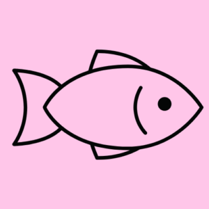 Cartoon fishto draw